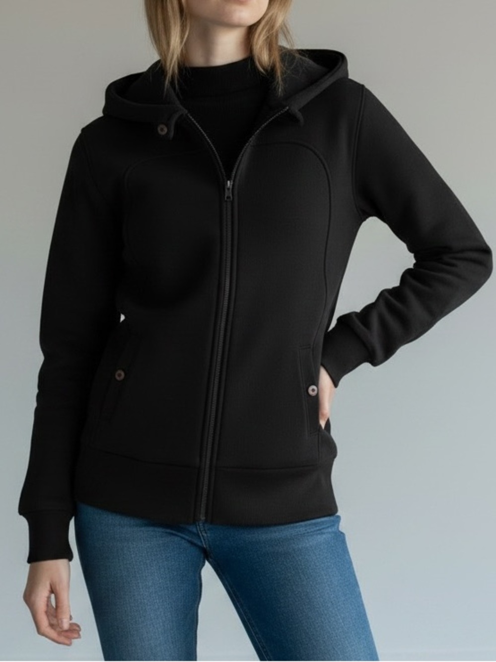 NWT Burton Women's Minxy Fleece Full-Zip Jacket Hoodie Black XL DRYRIDE